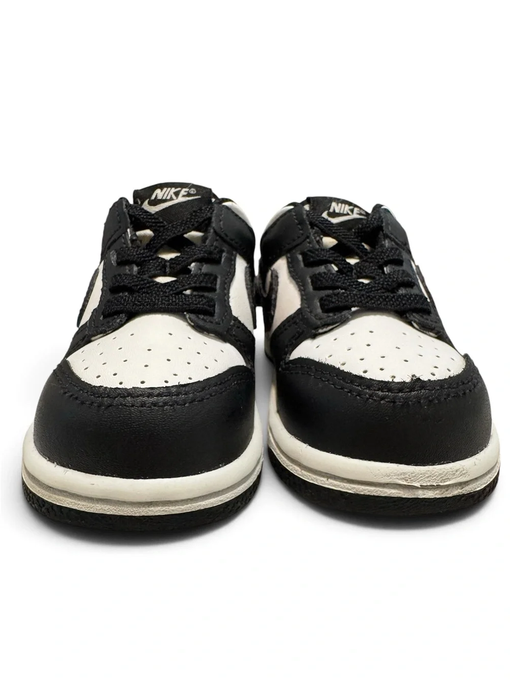 Nike Dunk Low Toddler Panda Dunks Black and White Low-Top Sneakers 6C CW1589-100